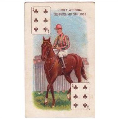 1914 Wills Scissors Jockeys Owners Colours 6 Clubs Higgs Joel