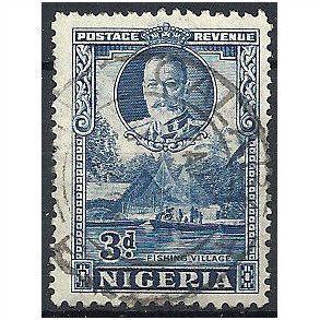 Nigeria 1936 SG38 3d Blue Fine Used . .