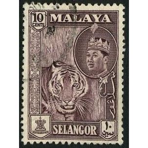 SELANGOR 1961/1962 SG 134 - #4 fine used (o)