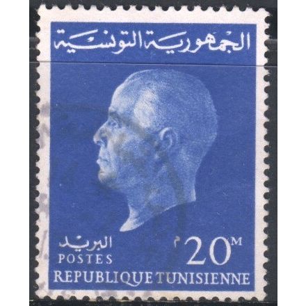 Tunisia 1962 - SG576 - 20m blue - President Bourguiba - used