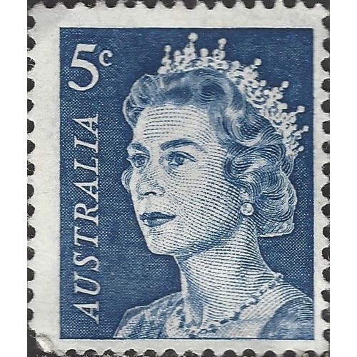AUSTRALIA, Queen Elizabeth II, blue 1967, 5c