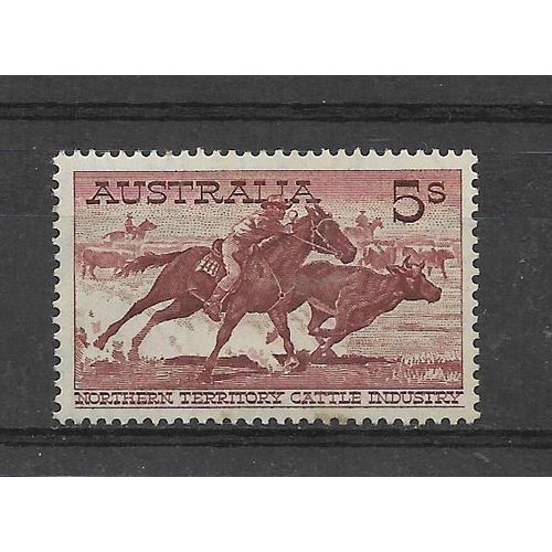 Australia.SG327 5s Aboriginal Stockman.Mounted Mint.June19