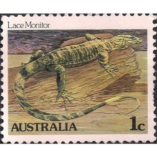 AUSTRALIA, REPTILE, Lace Monitor, brown 1981, 1c, #2