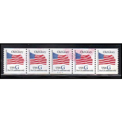 Used 2890 32c G Old Glory Very Fine PNC A3324/5 PA3337