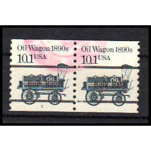 Used 2130c 10.1c Oil Wagon Very Fine CNP Left 2 Number Gap Blk PA0743