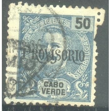 Portugal (Cape Verde) 1902 - 50 black/blue - Issues of 1898 Overprinted - used