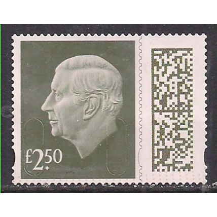 GB 2024 KC 3rd £2.50 Gooseberry Green Machin Used SG V5026 ( L680 )