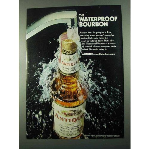 1969 Antique Bourbon Ad - Waterproof Bourbon