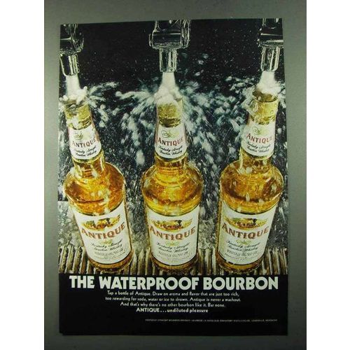 1969 Antique Bourbon Ad - The Waterproof Bourbon