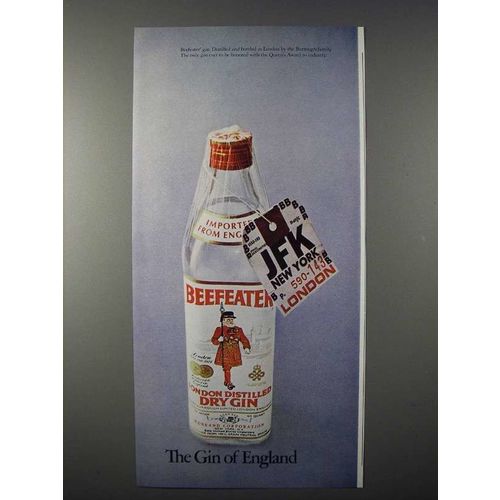 1971 Beefeater Gin Ad - The Gin of England