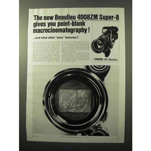 1971 Beaulieu 4008ZM Super-8 Movie Camera Ad