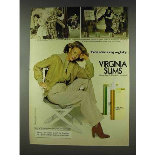 1978 Virginia Slims Cigarettes Ad - Kelly & Kelly Dance