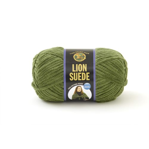 Lion Brand Suede Yarn. Discontinued - Hard to Find - Olive LAST ONE!