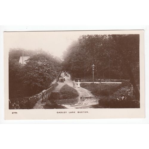 Gadley Lane Buxton Postcard RP Derbyshire