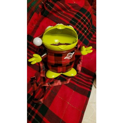 DISNEY TOY STORY LGM ALIEN SHAPED CHRISTMAS BUCKET~PURSE~CONTAINER W/ STRAP~NEW