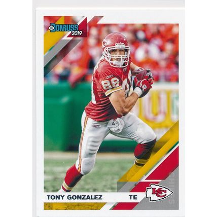 2019 Donruss Football Base 8 Tony Gonzalez Kansas City Chiefs