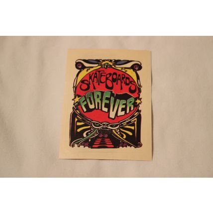 Skateboards Forever 1976 Donruss Skateboard STICKER with Stickerback