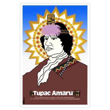 Movie Poster for Peru film.TUPAC AMARU Inca Chief.Peruvian hero.School.History