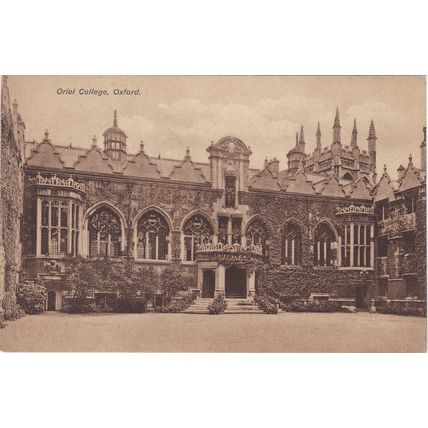 Standard size printed postcard Oriel College Oxford Oxfordshire