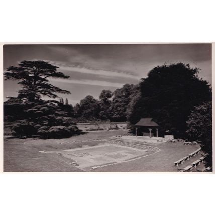 Aylesford Kent Priory Bandstand Gardens Ground Old RPC Postcard