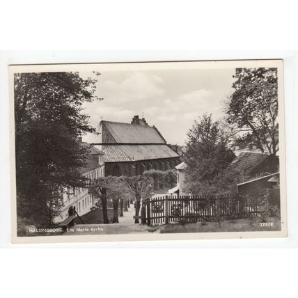 St Maria Kyrka Church Helsingborg Sweden Postcard