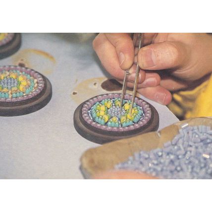 Perthshire Paperweights Millefion Canes Scottish Crieff Crafts Centre Postcard