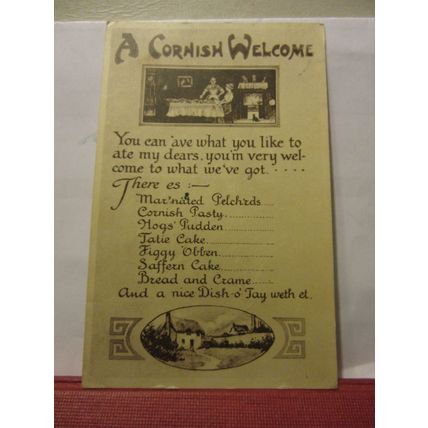 humour A CORNISH WELCOME, CORNWALL used vintage postcard by F Frith c.1954 pm /