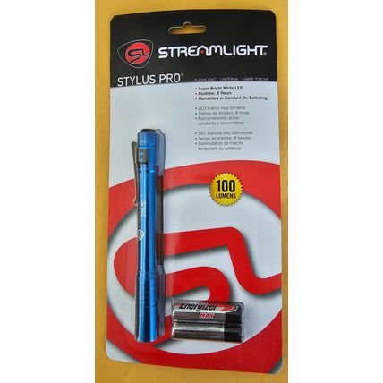 Streamlight Stylus Pro 100 Lumens Aluminum Flashlight Blue New
