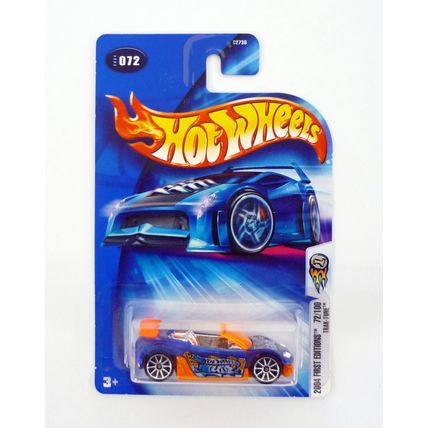 Hot Wheels Trak-Tune #072 First Editions 72/100 Blue Die-Cast Car 2004