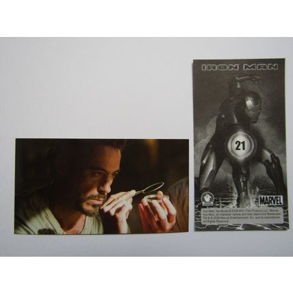 Marvel - Iron Man The Movie 2008 - Preziosi Sticker Drop-down Choice (e18)