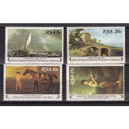 RSA South Africa 1980 serie 4v National Gallery Cape Town Paintings MNH
