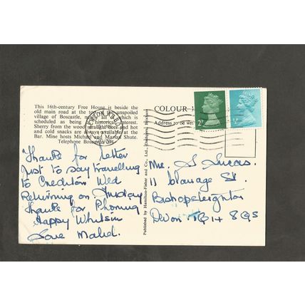 Postcard Cornwall Boscastle The Napoleon Inn
