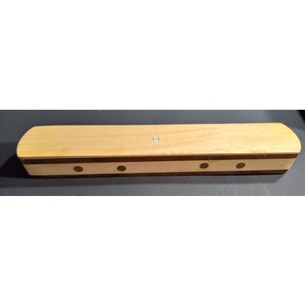 Serpentine Wooden Incense Box Burner, 12 Inches