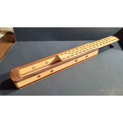 Serpentine Wooden Incense Box Burner, 12 Inches