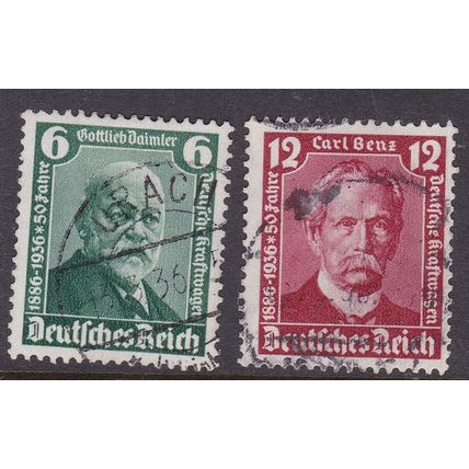 Germany 1936 Berlin Motor Show Set Fine Used SG 601-602 VGC
