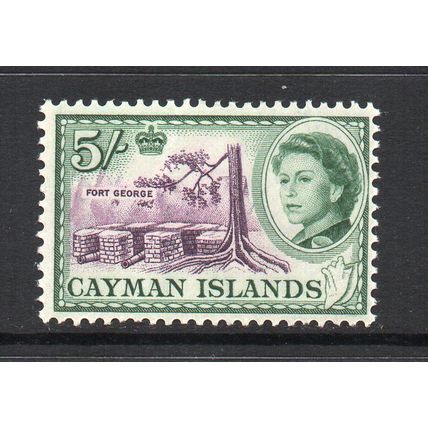 Cayman Islands - 1962-64 - 5/- Fort George (sg177) Mint Hinged