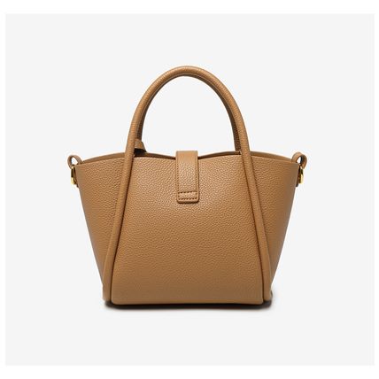 Genuine Leather Women's Top-handle Bags Brown