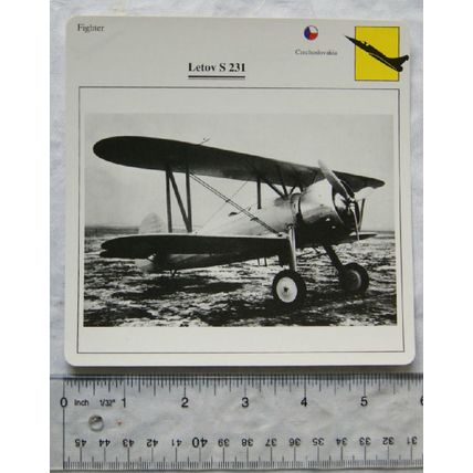 Letov S.231 - Czechoslovakia - Fighter - Collectors Club Card