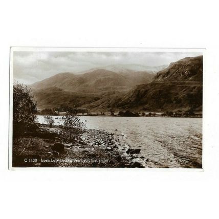 Loch Lubnaig And Ben Ledi, Callender, RP Postcard.