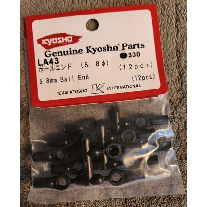 Kyosho LA43H Ball End 5.8mm/Hard/12 Pieces