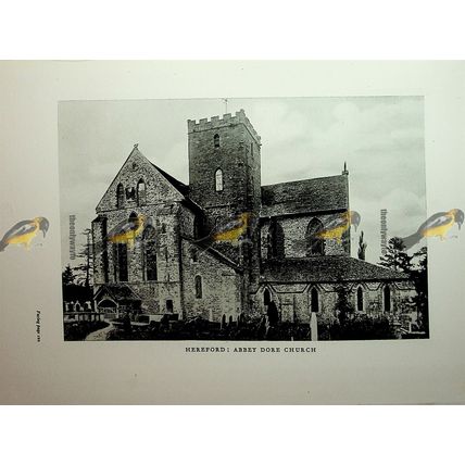 Hereford Abbey Dore Church; Ambulatory On Reverse, Book Illustration, 1926