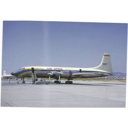 BRITANNIA AIRCRAFT AIR SPAIN.. T CARD NO FP 246