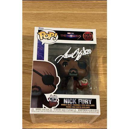 Funko Pop! Nick Fury #1253 Facsimile Laser Autographed Figure (Box & Protector)