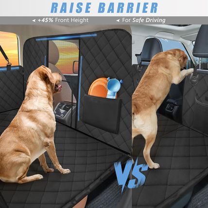 High Barrier Back Seat Extender for Dogs, Hard Bottom Dog Car Seat Cover for Bac