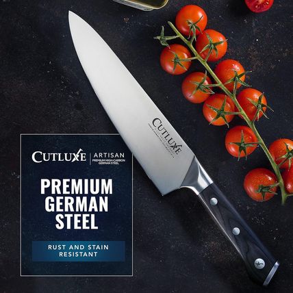 Cutluxe Kitchen Knives, 5 Pcs Chef'S Knife Set – Razor Sharp German Steel, Full