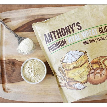 Anthony'S Vital Wheat Gluten, 4 Lb, Vegan, Non GMO, Keto Friendly, Low Carb