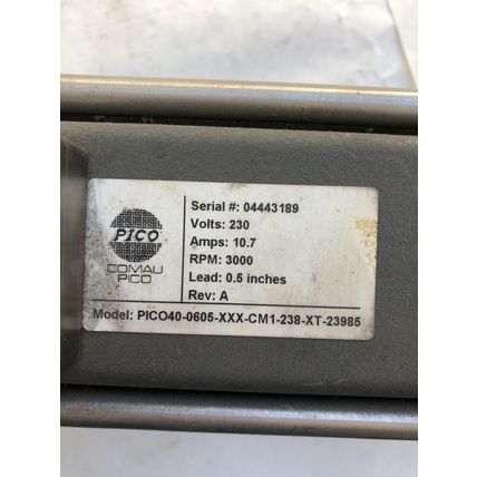 COMAU-PICO PICO40-0605-XXX-CM1-238-XT-23985 LINEAR SERVO ACTUATOR ,TG