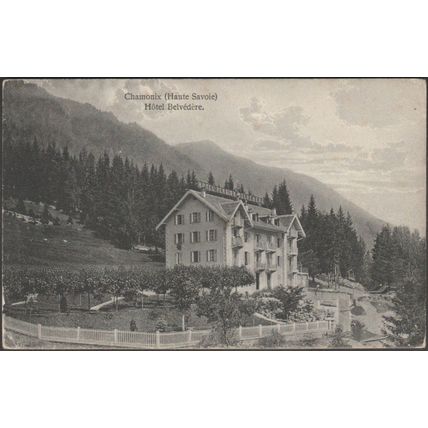 Hôtel Belvedére, Chamonix, 1913 - CPA