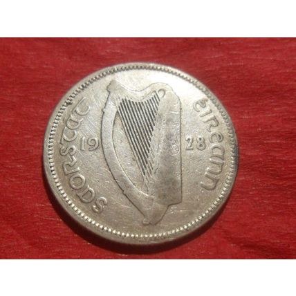 1928 Irish shilling.