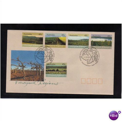 1992 AUSTRALIA VINEYARD REGIONS FDC